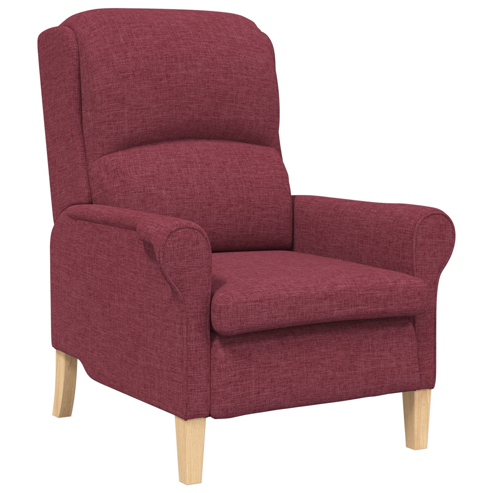 vidaXL Sessel Moderner Sessel Weinrot Polyesterstoff günstig online kaufen