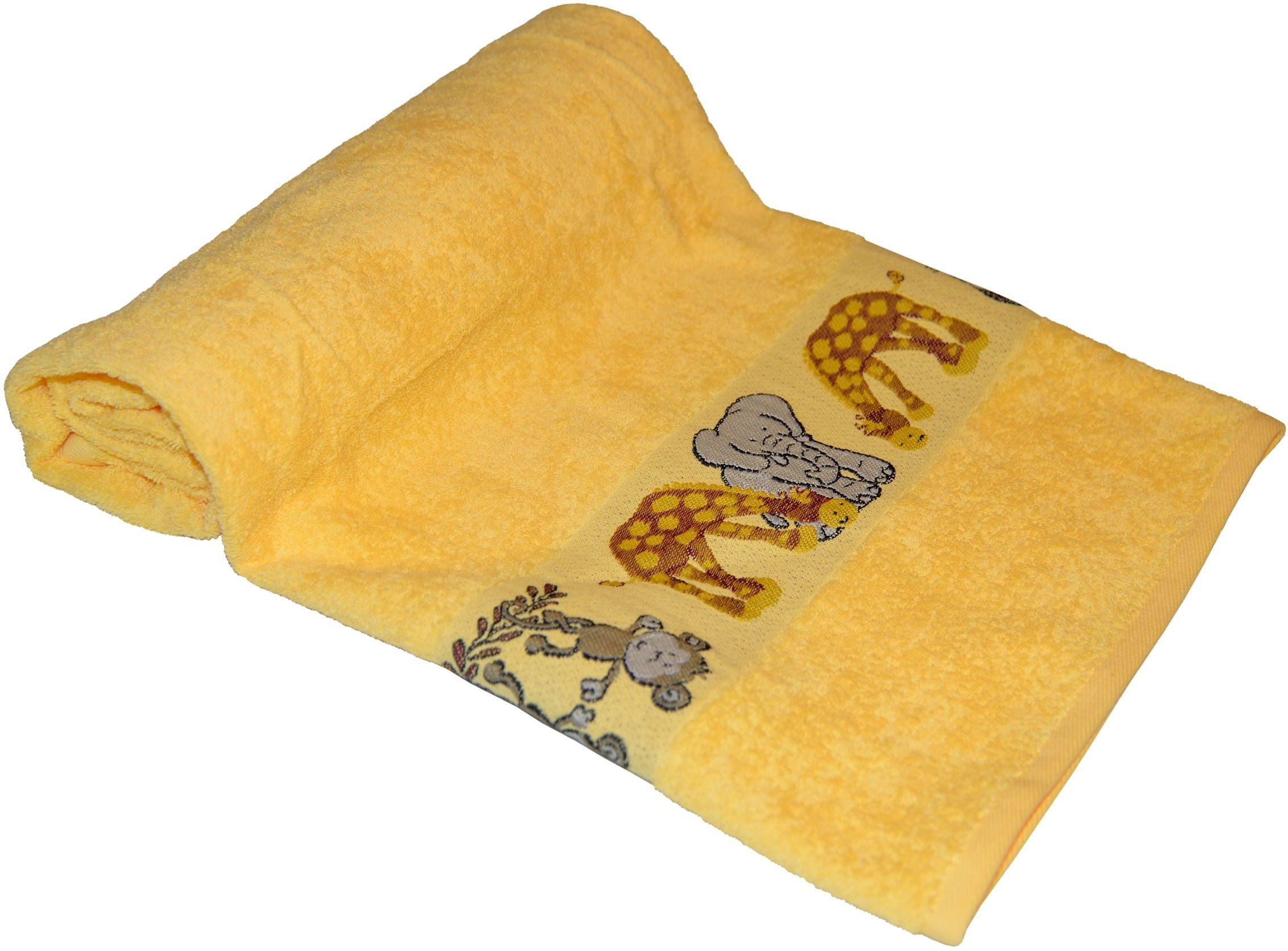 Dyckhoff Badetuch Affe, Walkfrottee (1-St), mit Tierbordüre günstig online kaufen