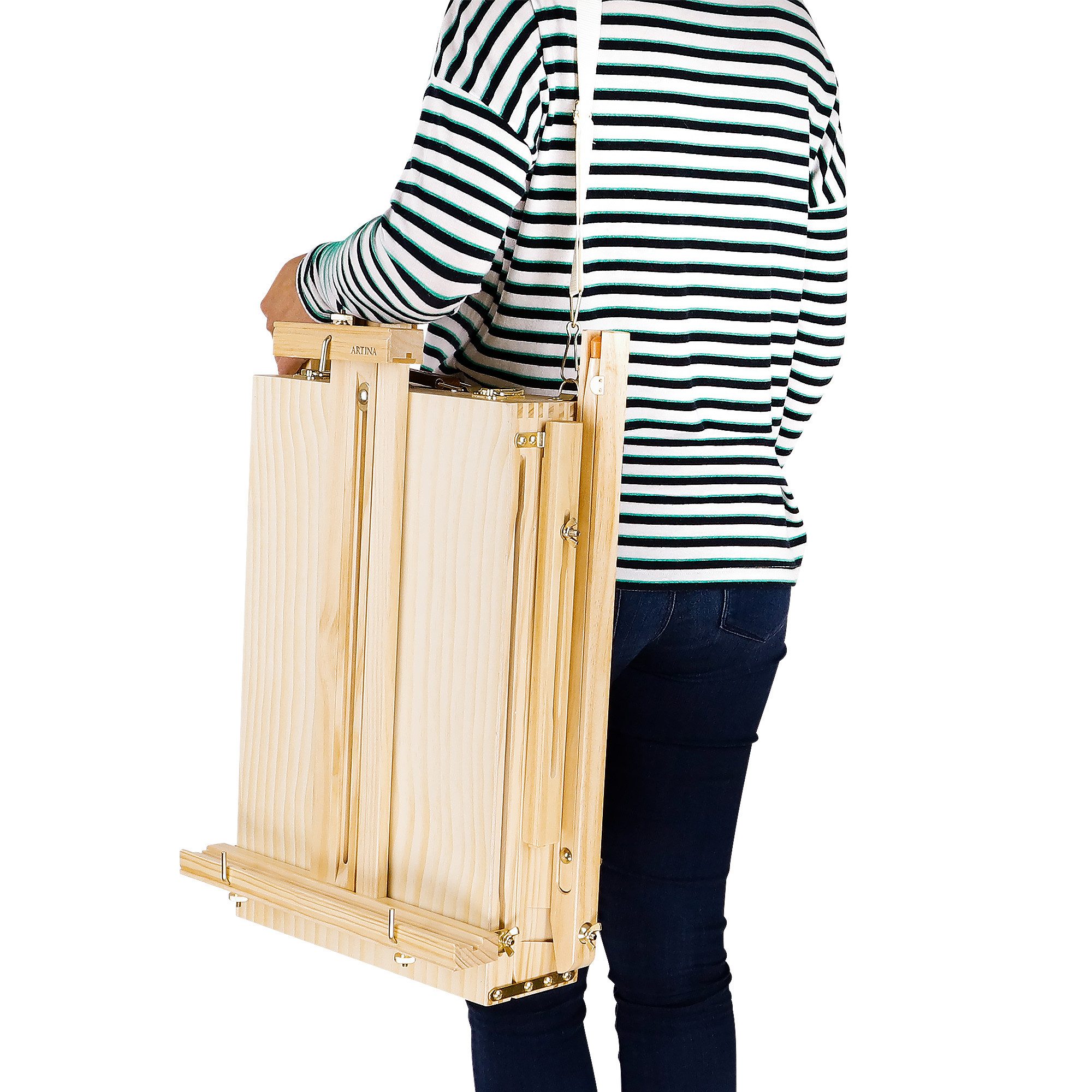 Artina Bastelfarbe, Artina Madrid Malset 45x20x61cm Natur Kiefernholz