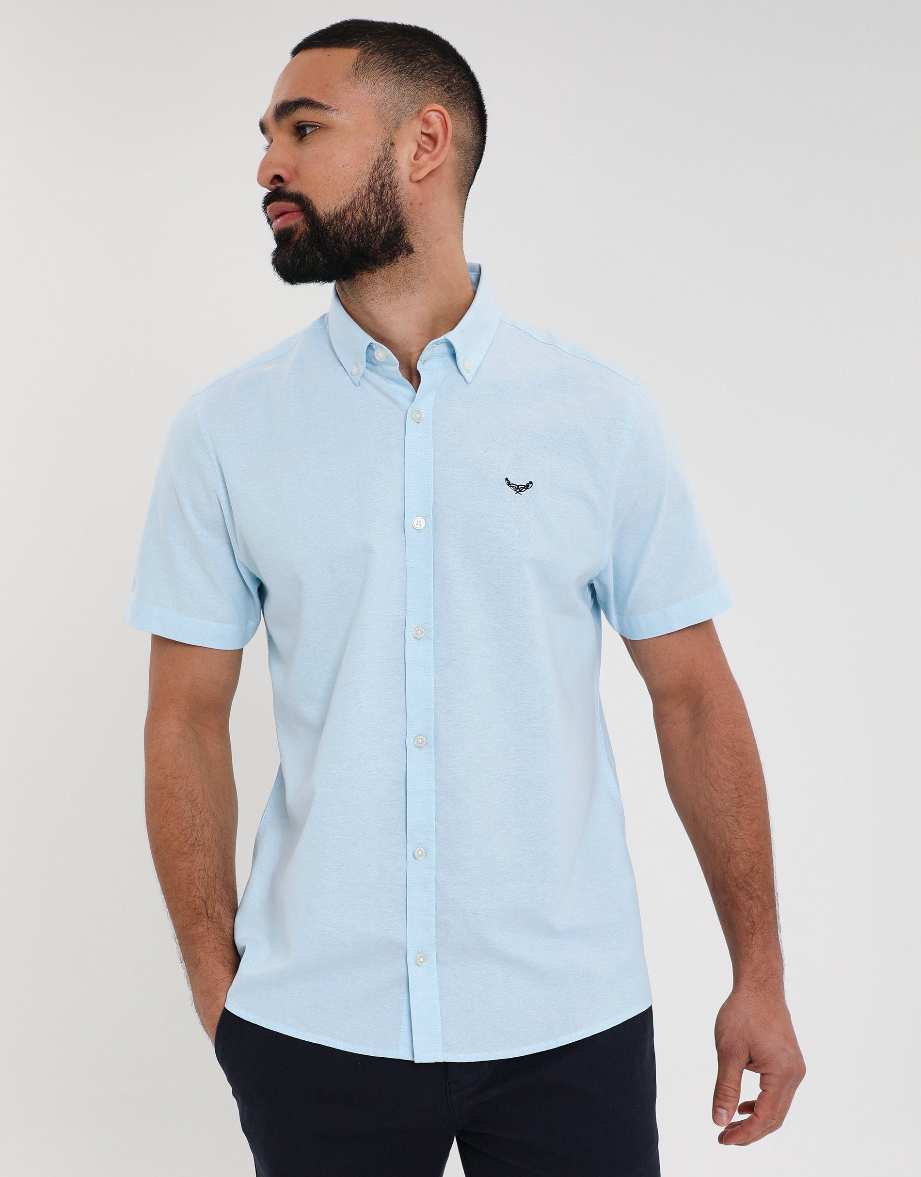 Threadbare Kurzarmhemd THBInferno Pastel Blue - pastellblau | Hemden