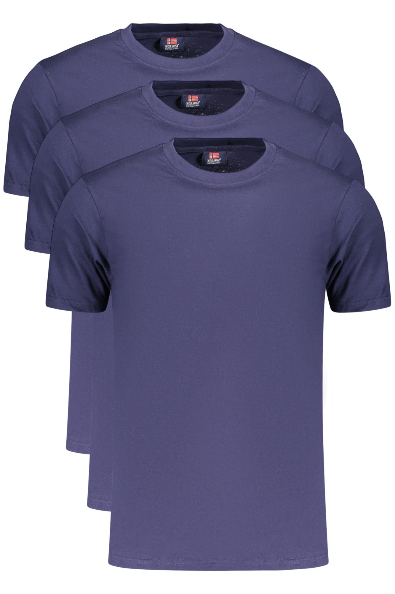 NORWAY 1963 T-Shirt Stilvolles Herren Kurzarm T-Shirt - 3er Pack, Blau
