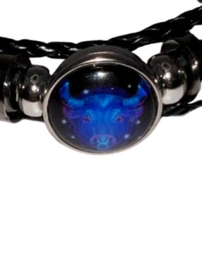 Stelby Armband mit Gravur Armband Sternzeichen Stier mit 3D Gravur im Glas
