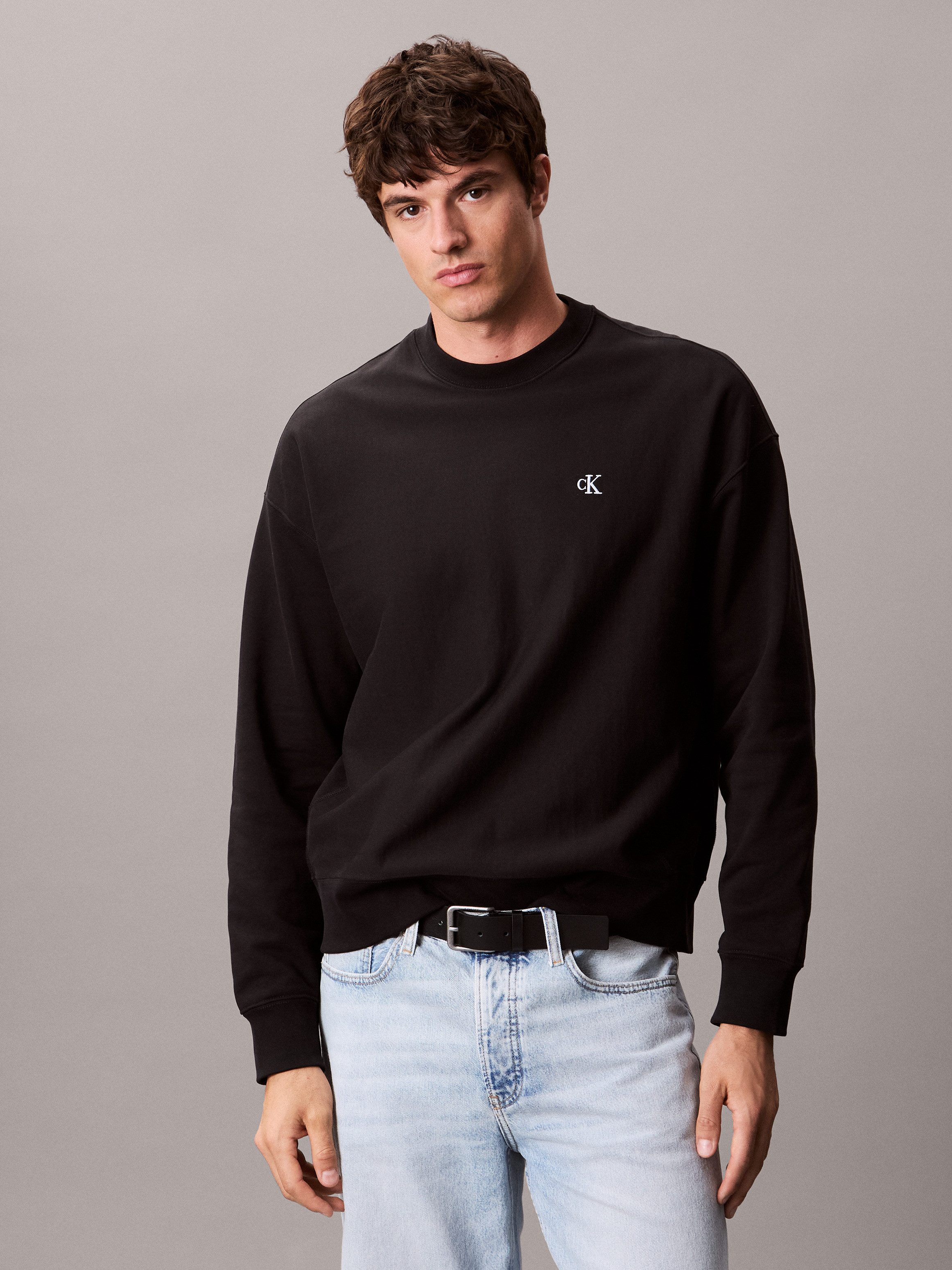 Calvin Klein Jeans Sweatshirt PRMM TRRY MNGRM CN S Mit Rundhalsausschnitt günstig online kaufen