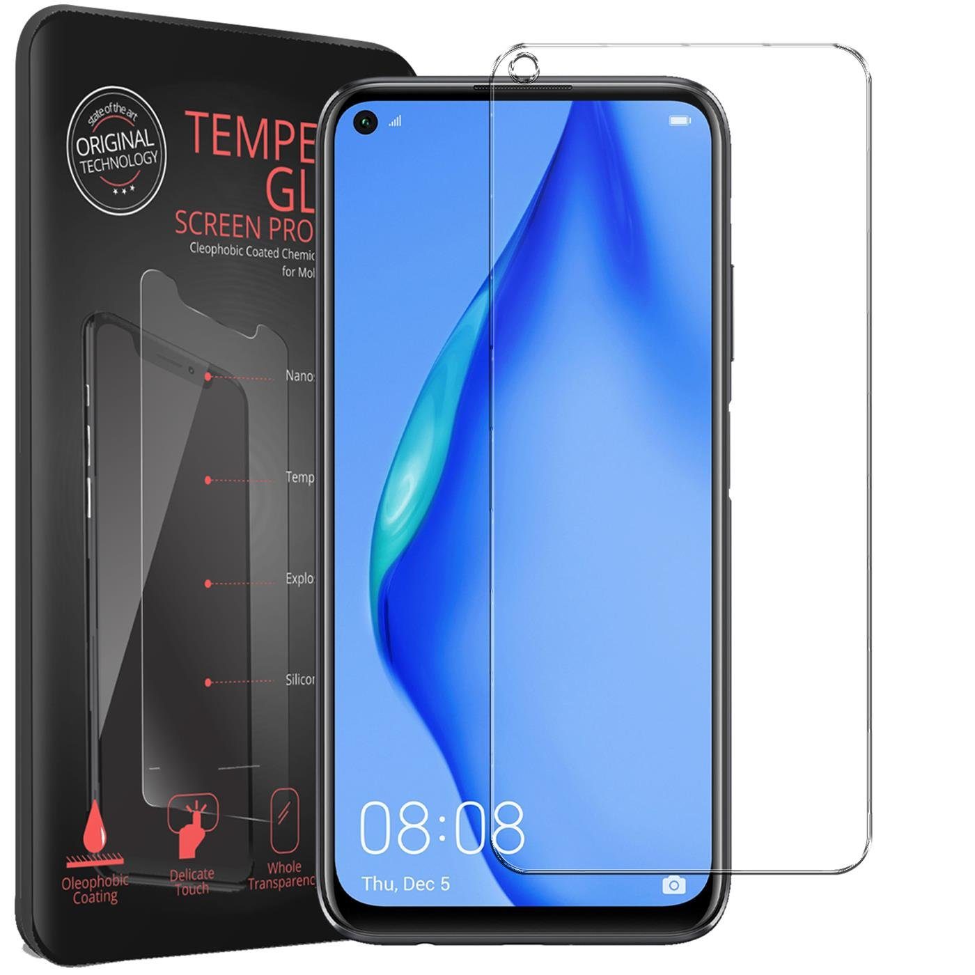 CoolGadget Schutzfolie Panzerfolie für Huawei P40 Lite, (9H Härtegrad, 2x Schutzglas, 1xReinigungset), Displayfolie Panzer Schutzfolie 2 Stück für Huawei P40 Lite Glas Folie