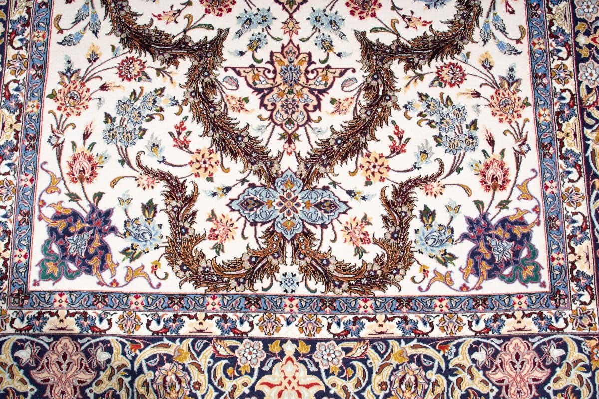 Isfahan Handgeknüpfter Höhe: Nain 6 mm 161x232 Seidenkette Trading, rechteckig, Orientteppich Orientteppich,