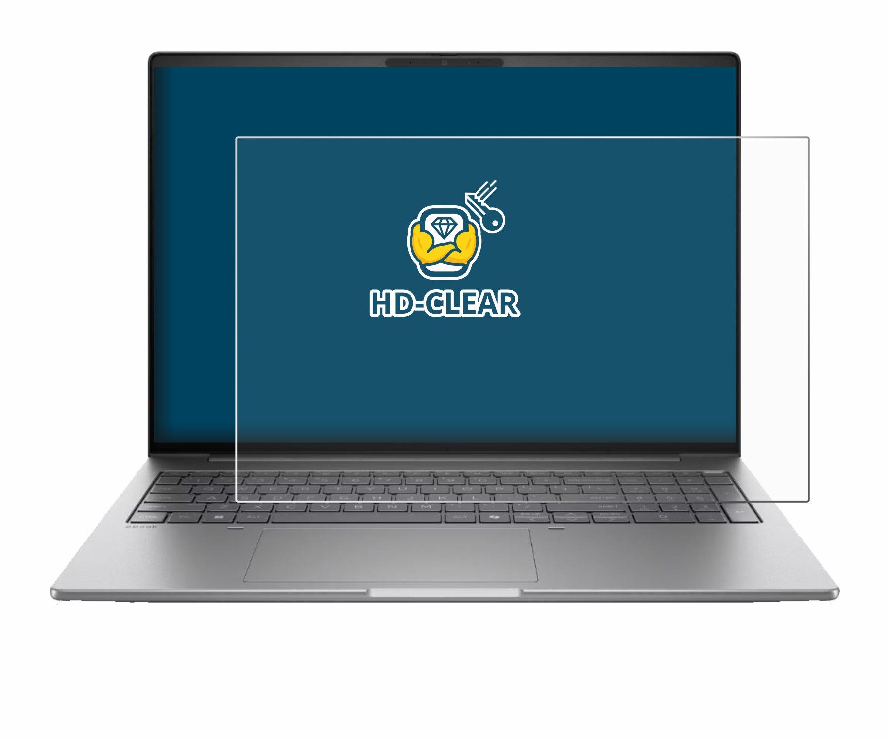 BROTECT Displayschutzfolie Schutzfolie für HP ZBook 8 G1i 16", Displayschutz Schutz Folie Klar Transparent