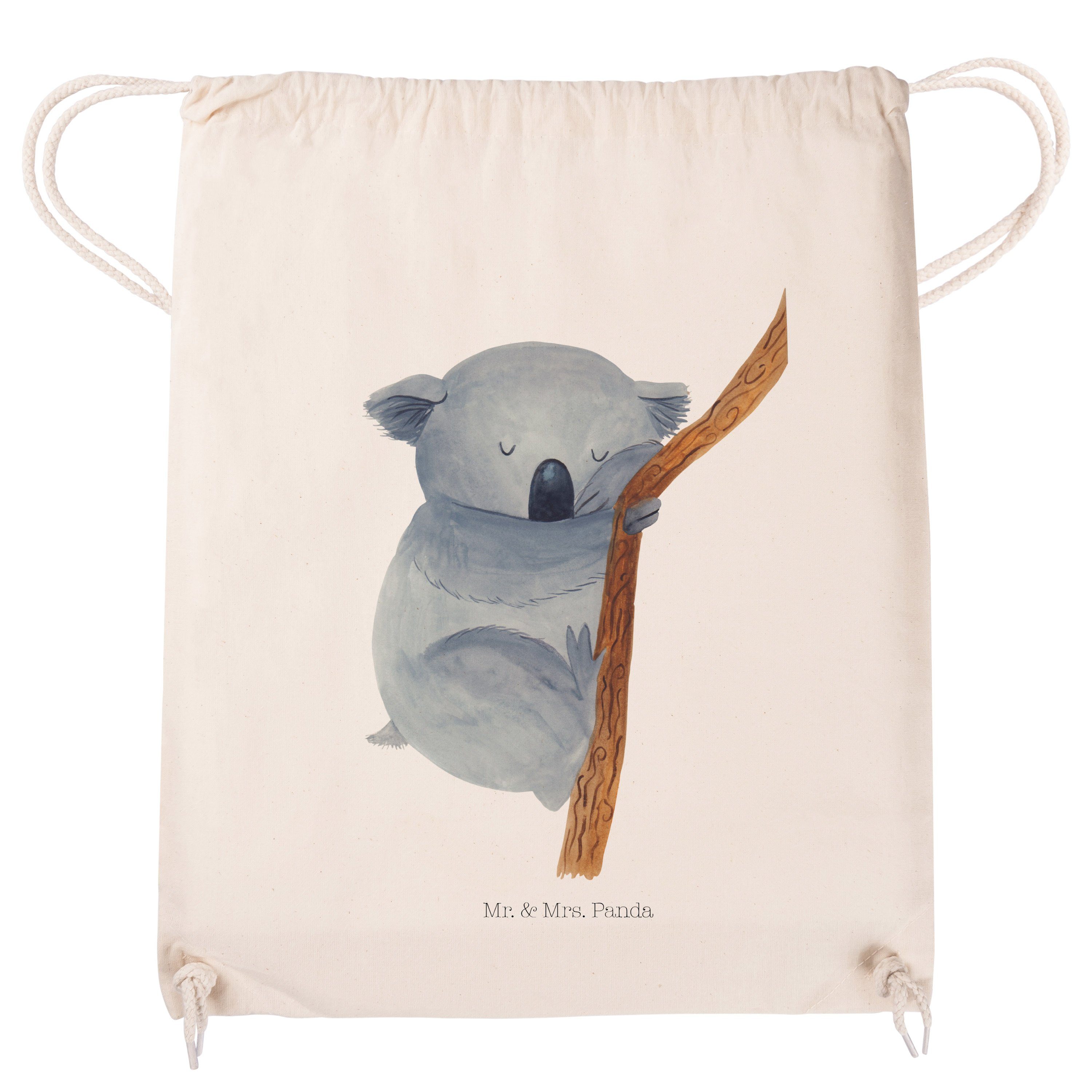 Sprüche, - Koalabär schlafen, lustige (1-tlg) Geschenk, Sporttasche Mr. Beutel, Transparent & Mrs. - Panda