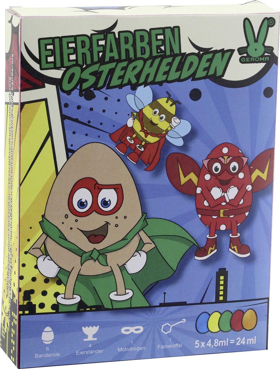 Rodermund Eierfarbe Eierfarben Helden flüssig 5 Farben zum Heißfärben