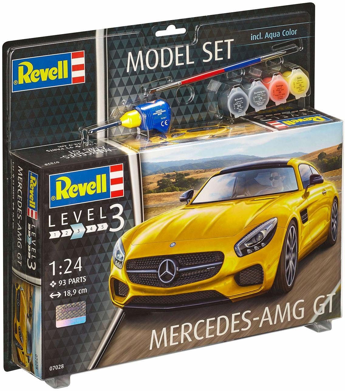 Revell® Modellbausatz Model Set, Mercedes-AMG GT, Maßstab 1:24, (Set), Made in Europe