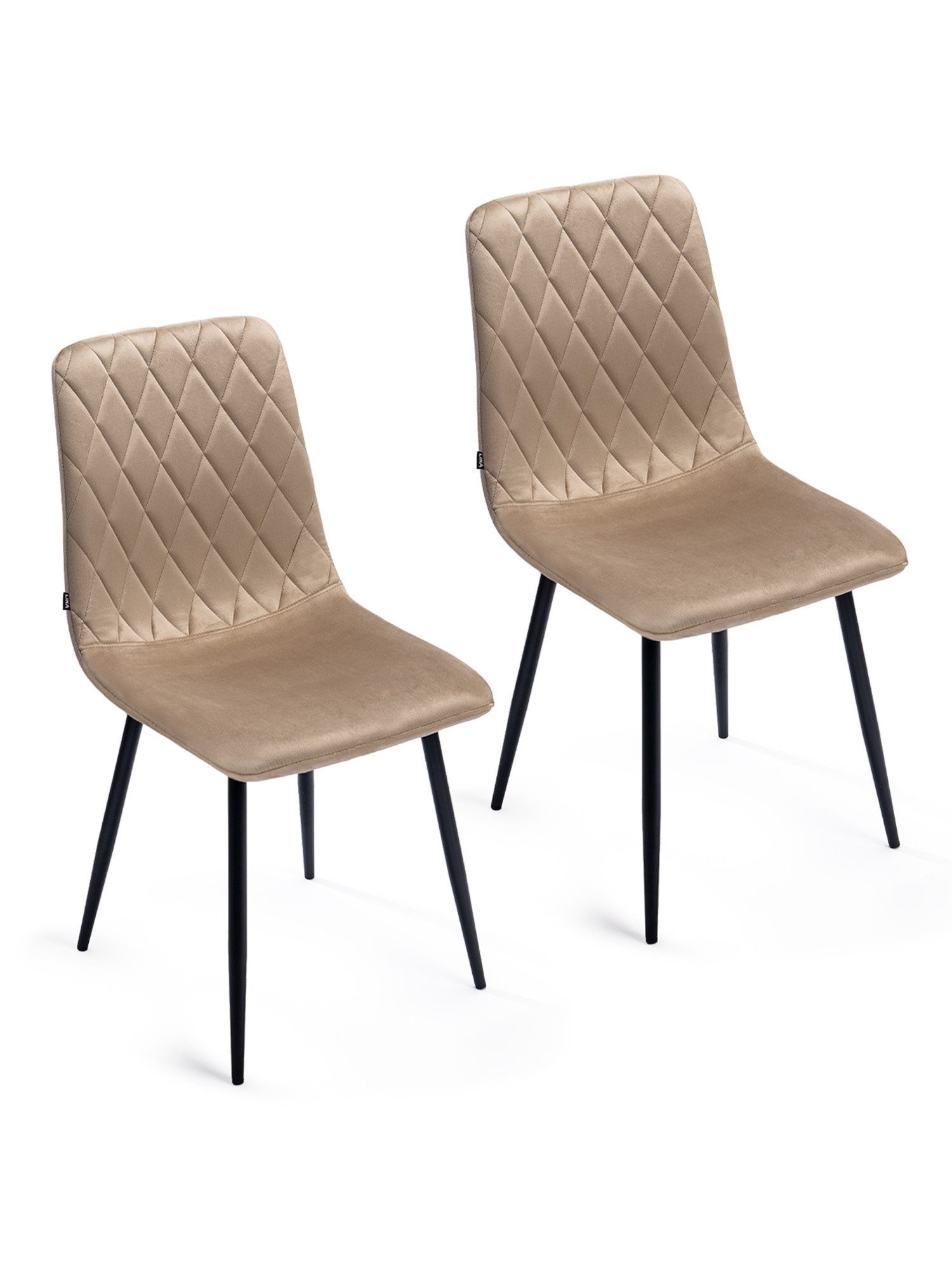 Lina® Esszimmerstuhl Elisia 2er, 4er, 6er Set, Samt & Metall, Modern & Komfortabel (Einzelstuhl (wahlweise im 2er, 4er oder 6er Set erhältlich – falls varyant, 2 St), Ergonomisch geformt, modernes Design, Samtbezug