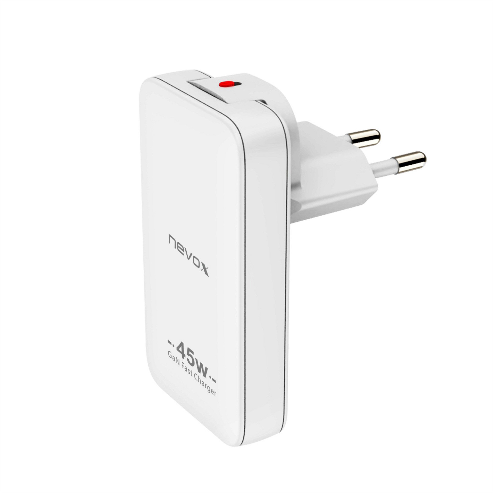 nevox Nevox 45W DUAL slim USB-C Ladegerät GaN EU / US Netzteil