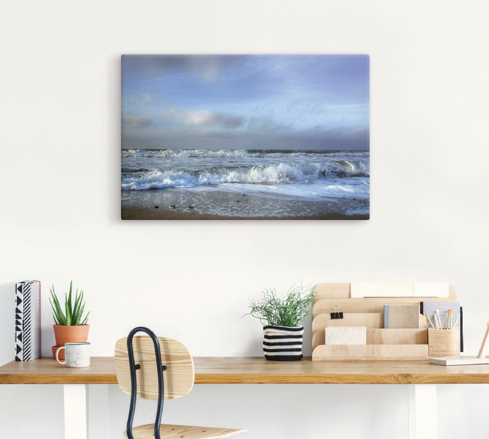 Artland Wandbild Ostsee, Strand (1 St), als Leinwandbild, Poster in verschied. Größen