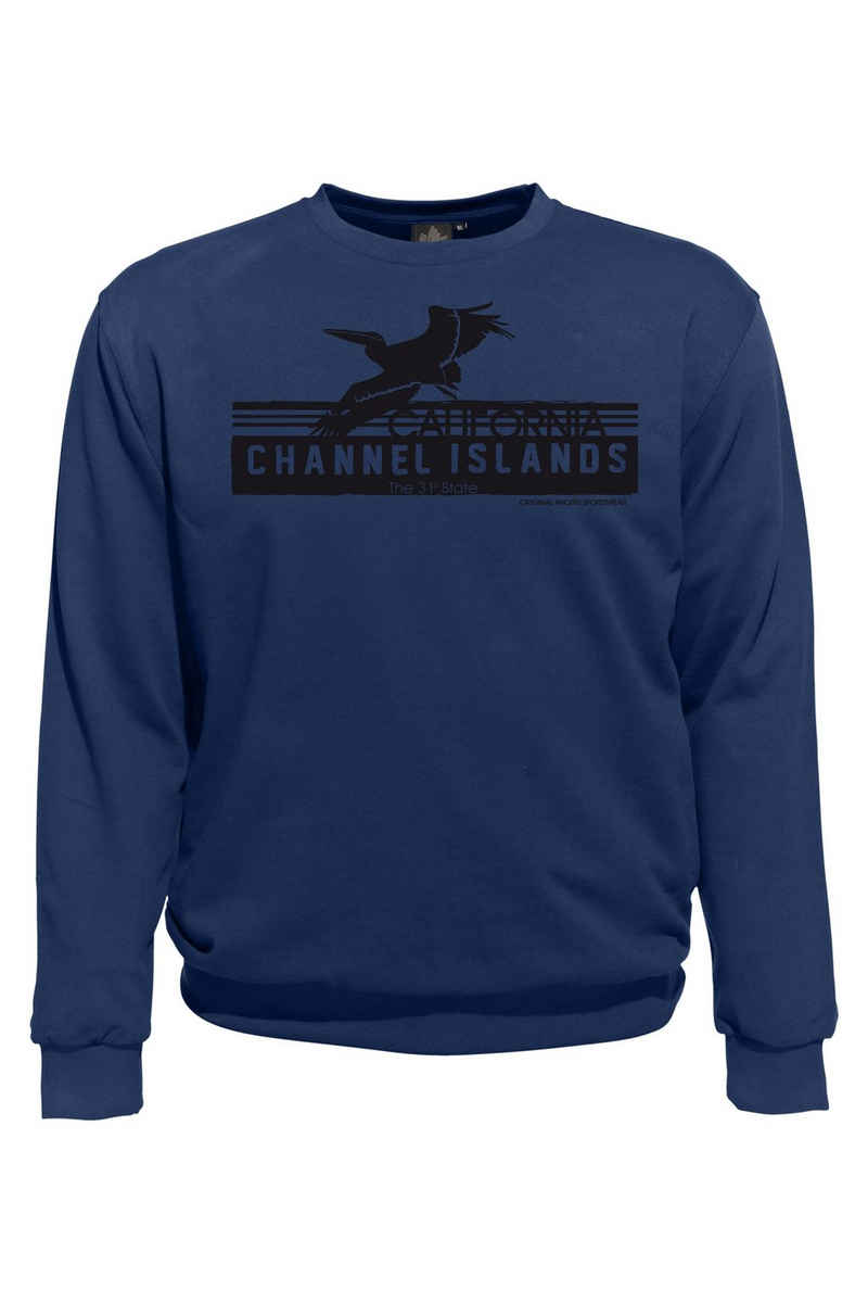 AHORN SPORTSWEAR Sweatshirt CHANNEL ISLANDS mit modischem Frontprint