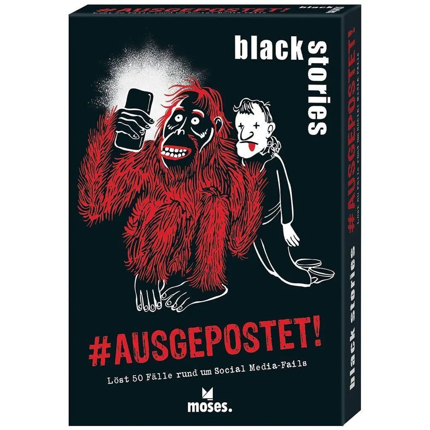 Moses. Verlag Spiel black stories #Ausgepostet!