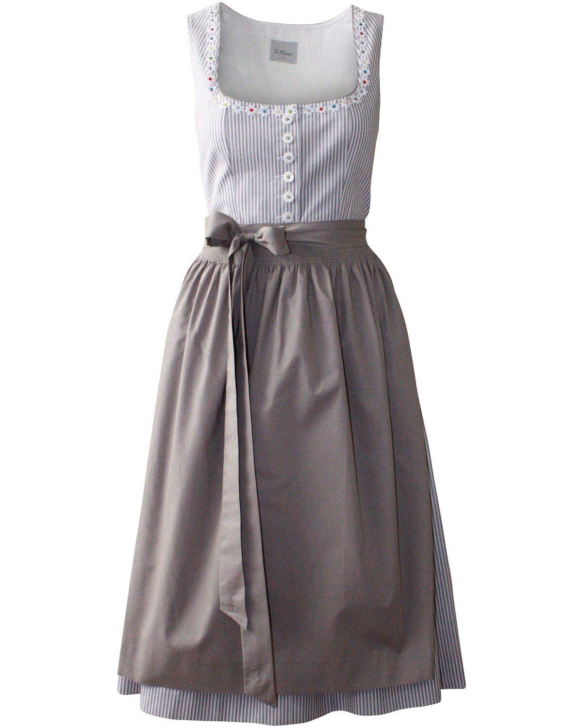 Dirndl Moser Grau Susi Midi Dirndl Luisa H.