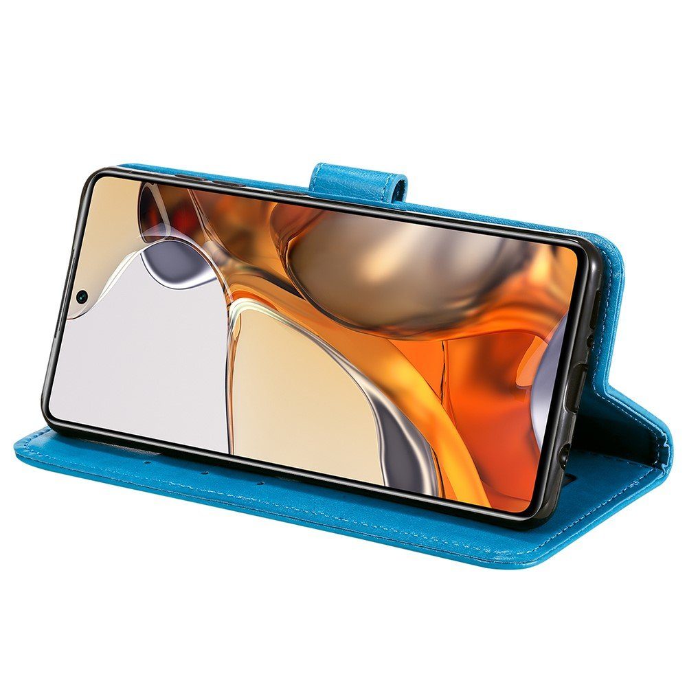 CoverKingz Handyhülle Hülle für Xiaomi 11T/11T Pro Handyhülle Flip Case Cover Schutzhülle, Klapphülle Schutzhülle mit Kartenfach Schutztasche Motiv Mandala