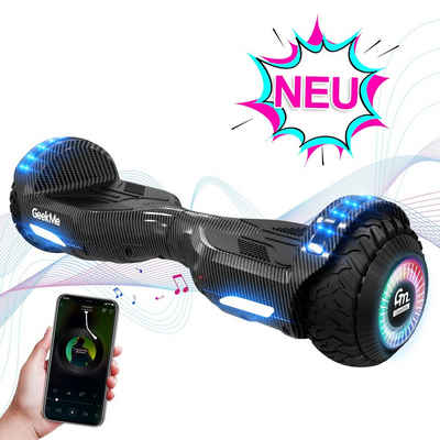 GeekMe Balance Scooter 6,5 Zoll Dualmotorräder, Hoverboard mit LED-Licht, Smart Bluetooth