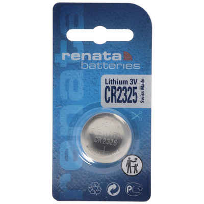 Renata Renata CR2325 Lithium Batterie IEC CR2325, BR2325 max. 190mAh Batterie, (3,0 V)