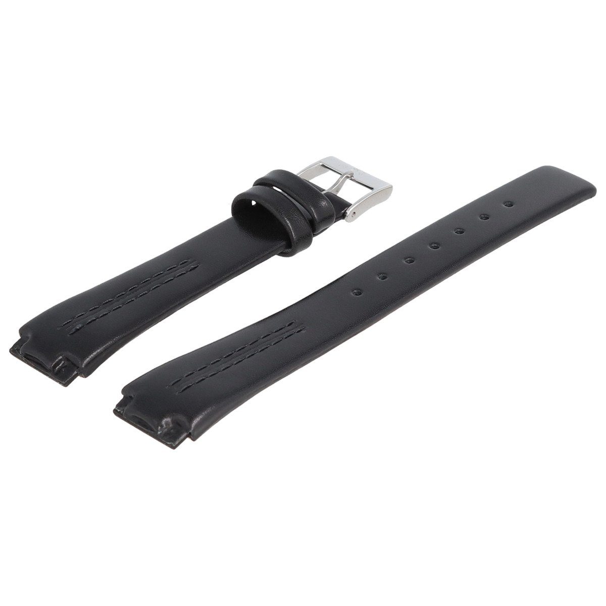 SKAGEN Uhrenarmband 15mm Leder Schwarz 433SS günstig online kaufen