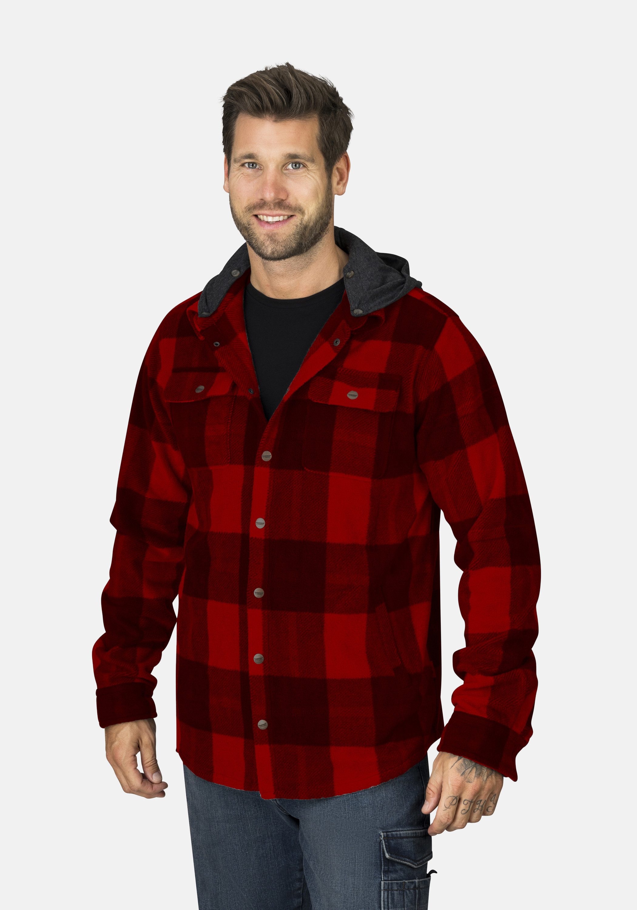 HERO by John Medoox Kapuzenhemd Overshirt günstig online kaufen