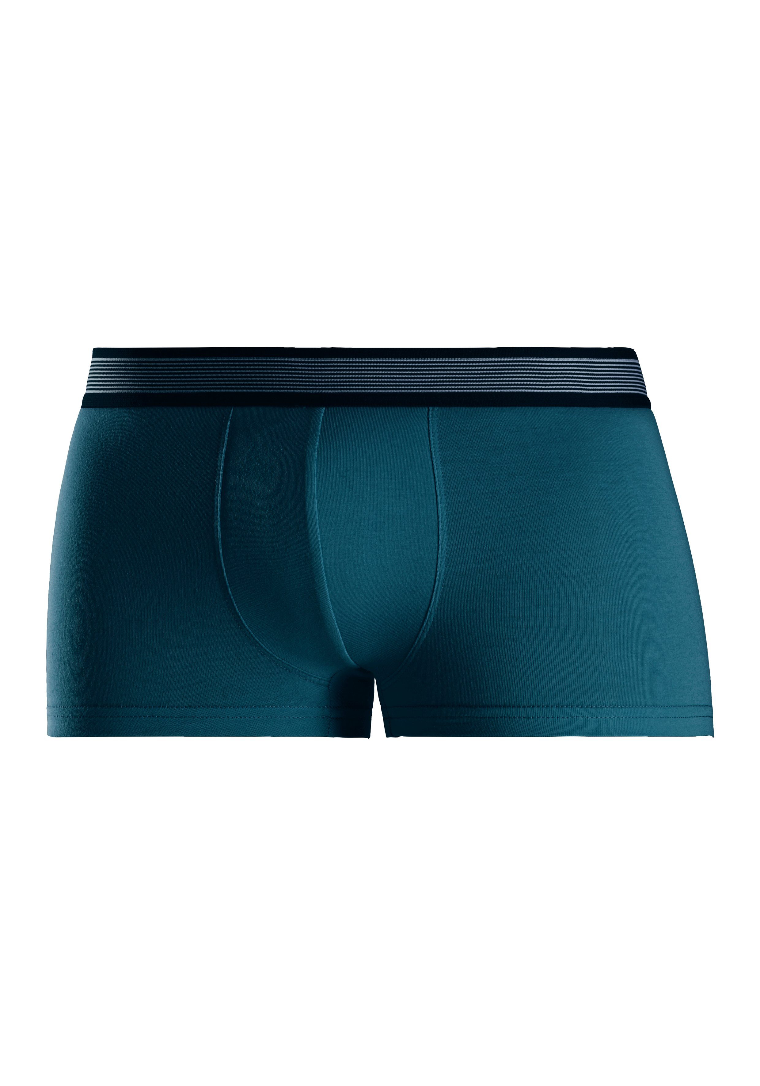 in mit H.I.S gestreiftem hellblau/türkis/mint/petrol Boxershorts (Packung, 4-St) Hipster-Form Webbund