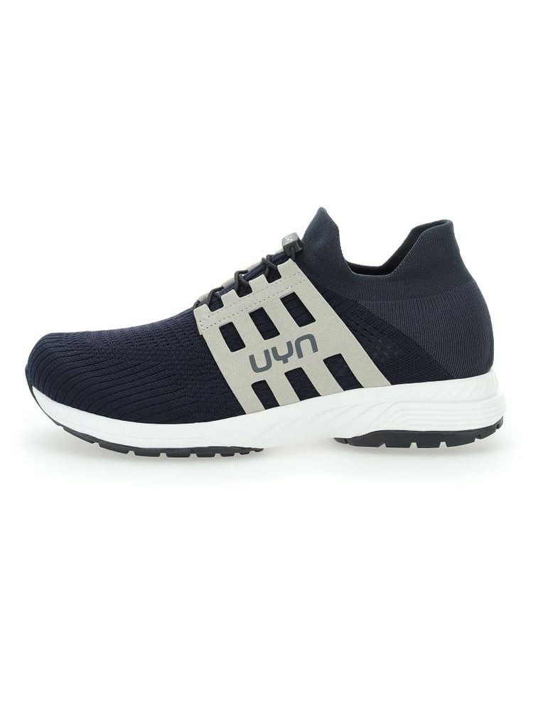 UYN Nature Tune (Merinowolle, flexibel, nahtlos) dunkelblau/anthrazit Sneaker