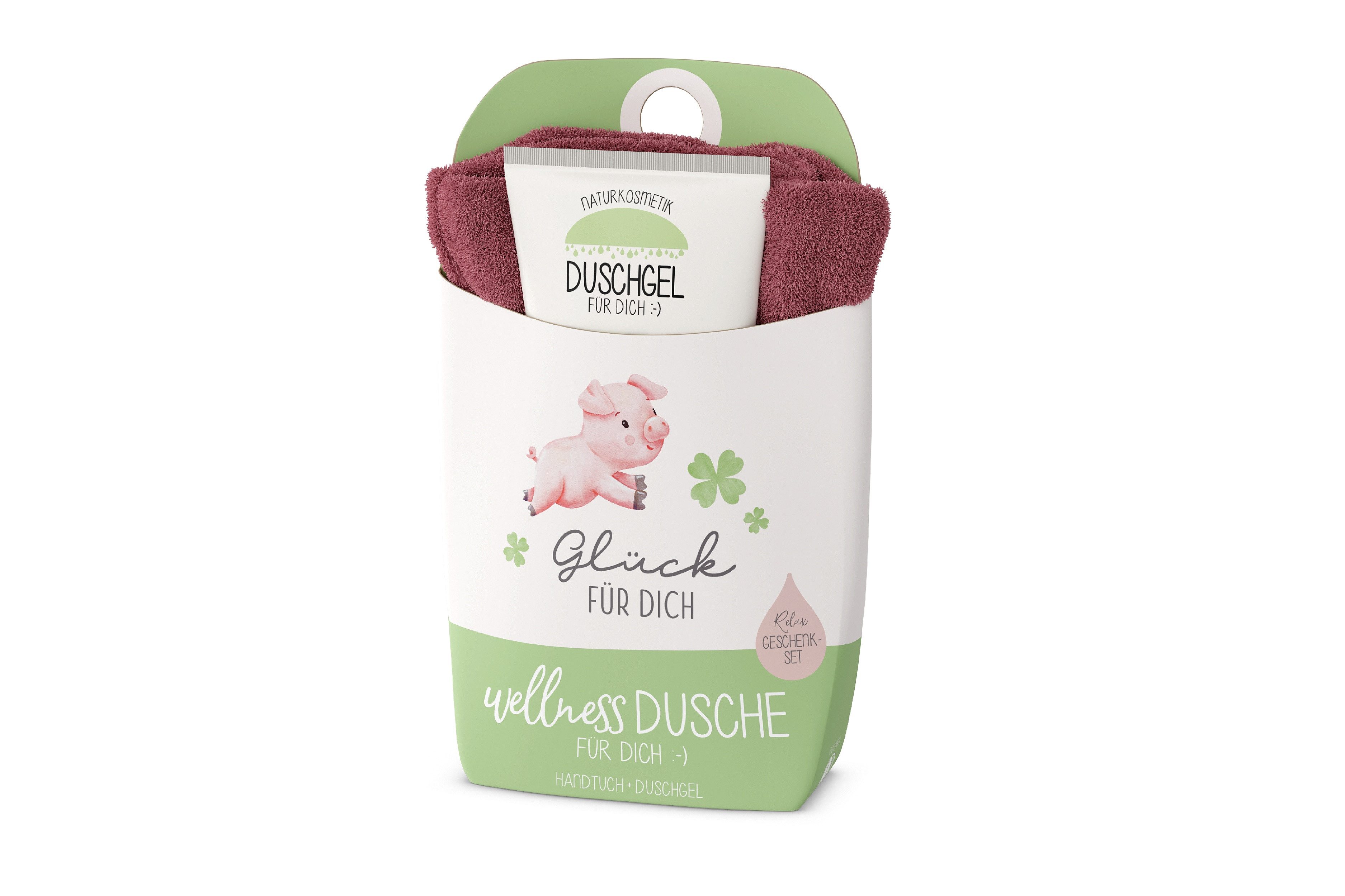 La Vida Duschgel Wellnessdusche Geschenkset Duschgel Handtuch la vida Glück für Dich