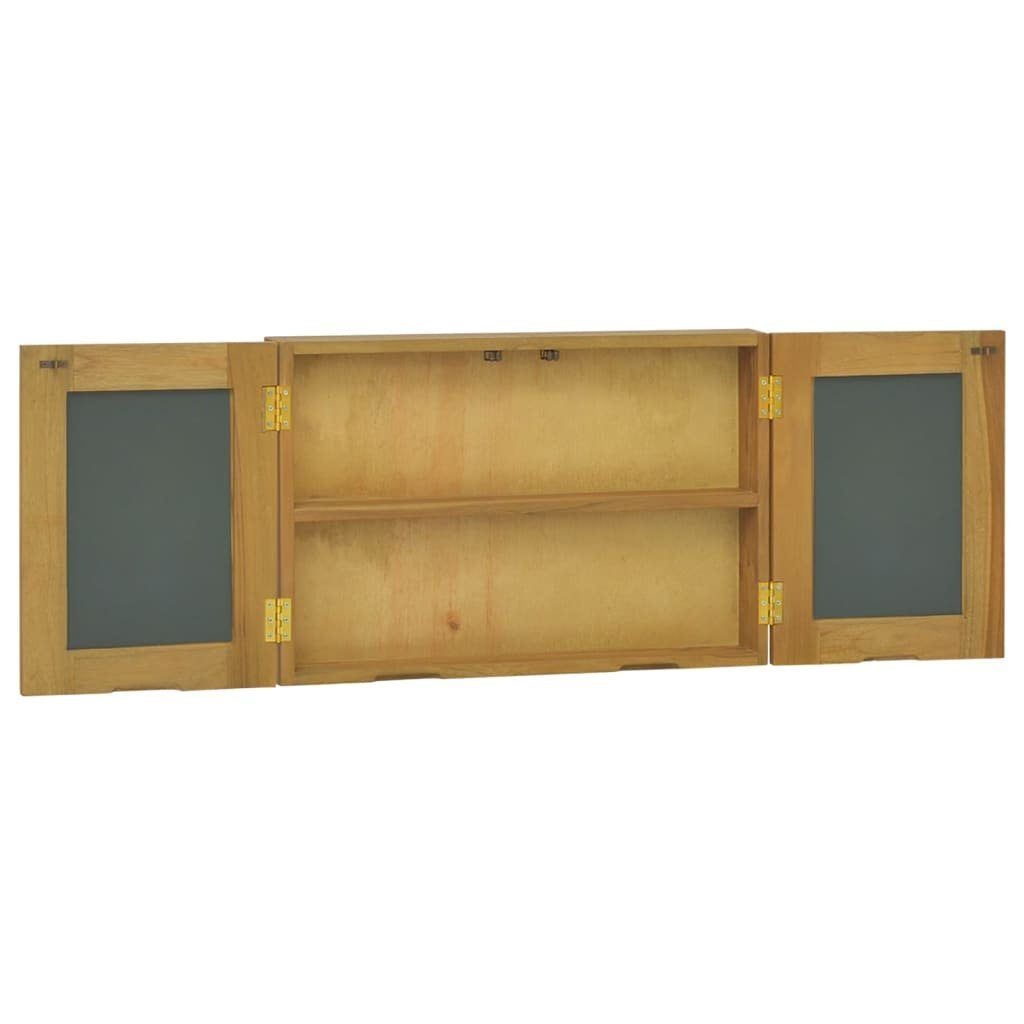 vidaXL Spiegelschrank 60 x 10 x 40 cm Badspiegel Spiegelschrank 60x10x40 cm Massivholz Teak