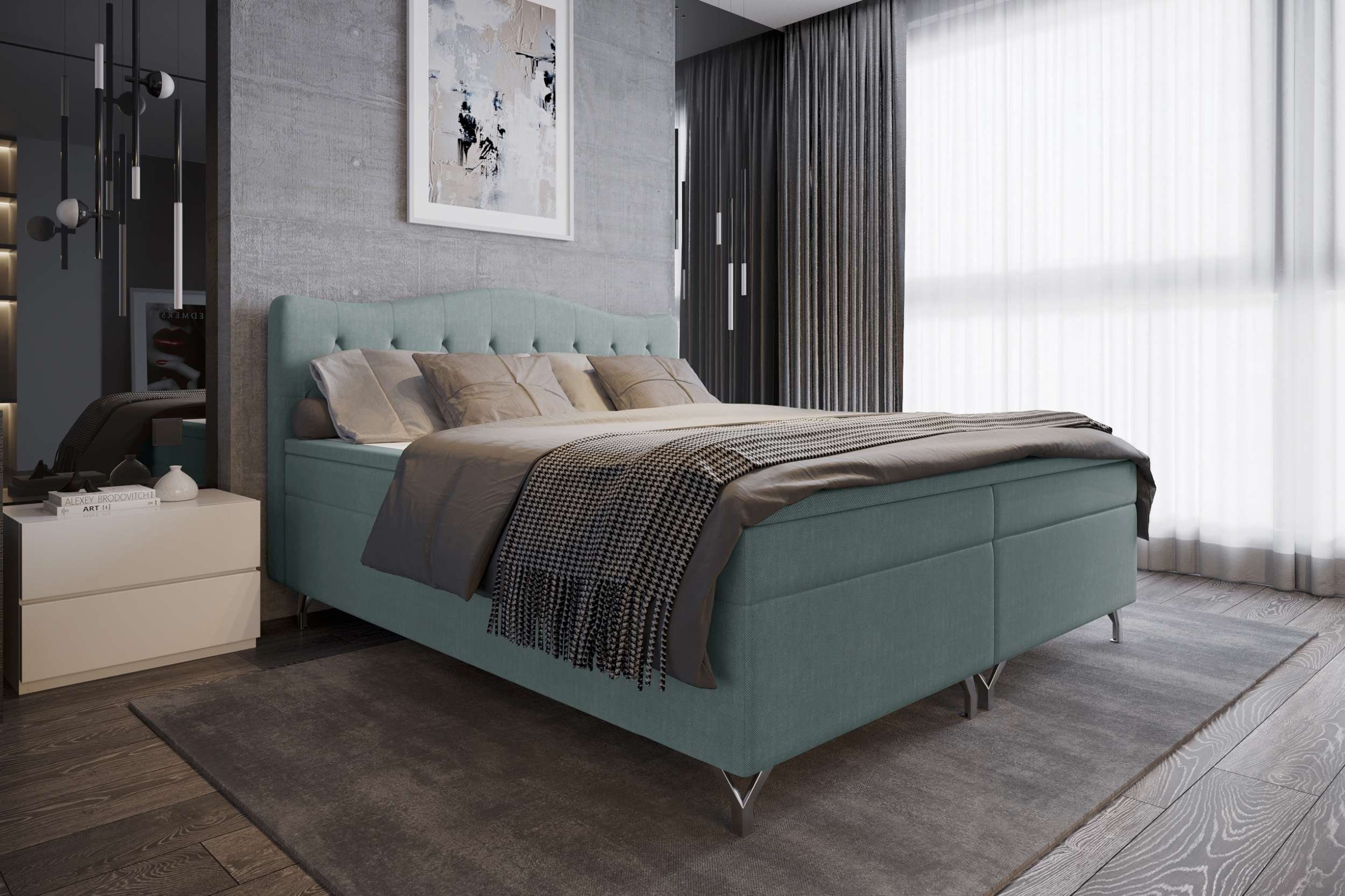 99rooms Boxspringbett Heaven (Schlafzimmerbett, Bett), mit günstig online kaufen