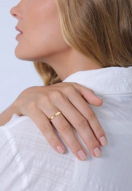 Elli Premium Fingerring Bandring Freundschaftsring Ehering 585er Gelbgold