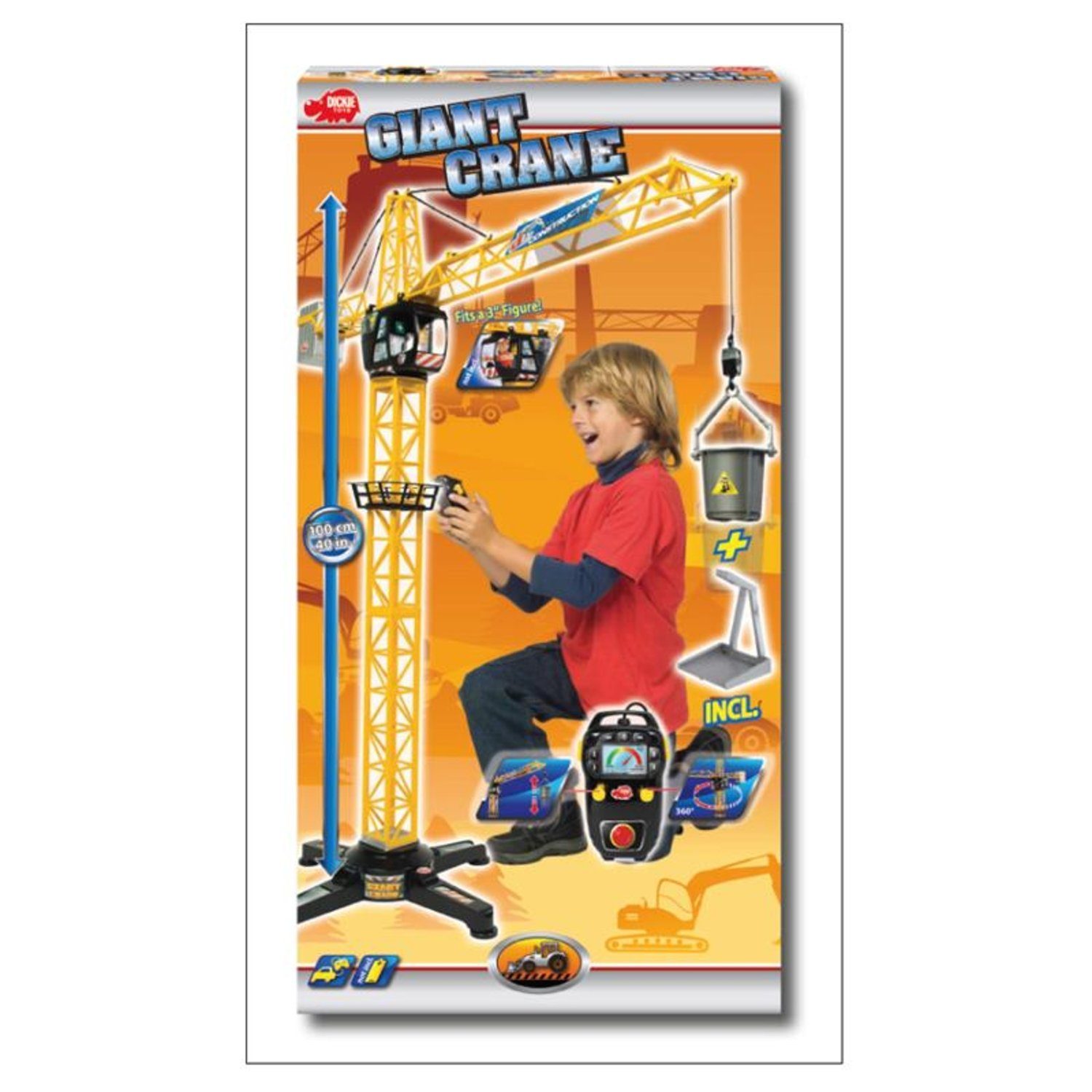 Dickie Toys Spielzeug-Bagger 203462411 Giant Crane