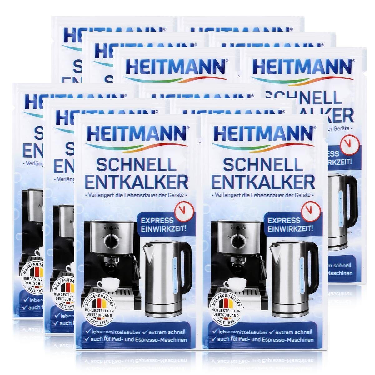 2x15g Heitmann Entkalker HEITMANN Schnell-Entkalker - (6er Universalentkalker Natürlicher