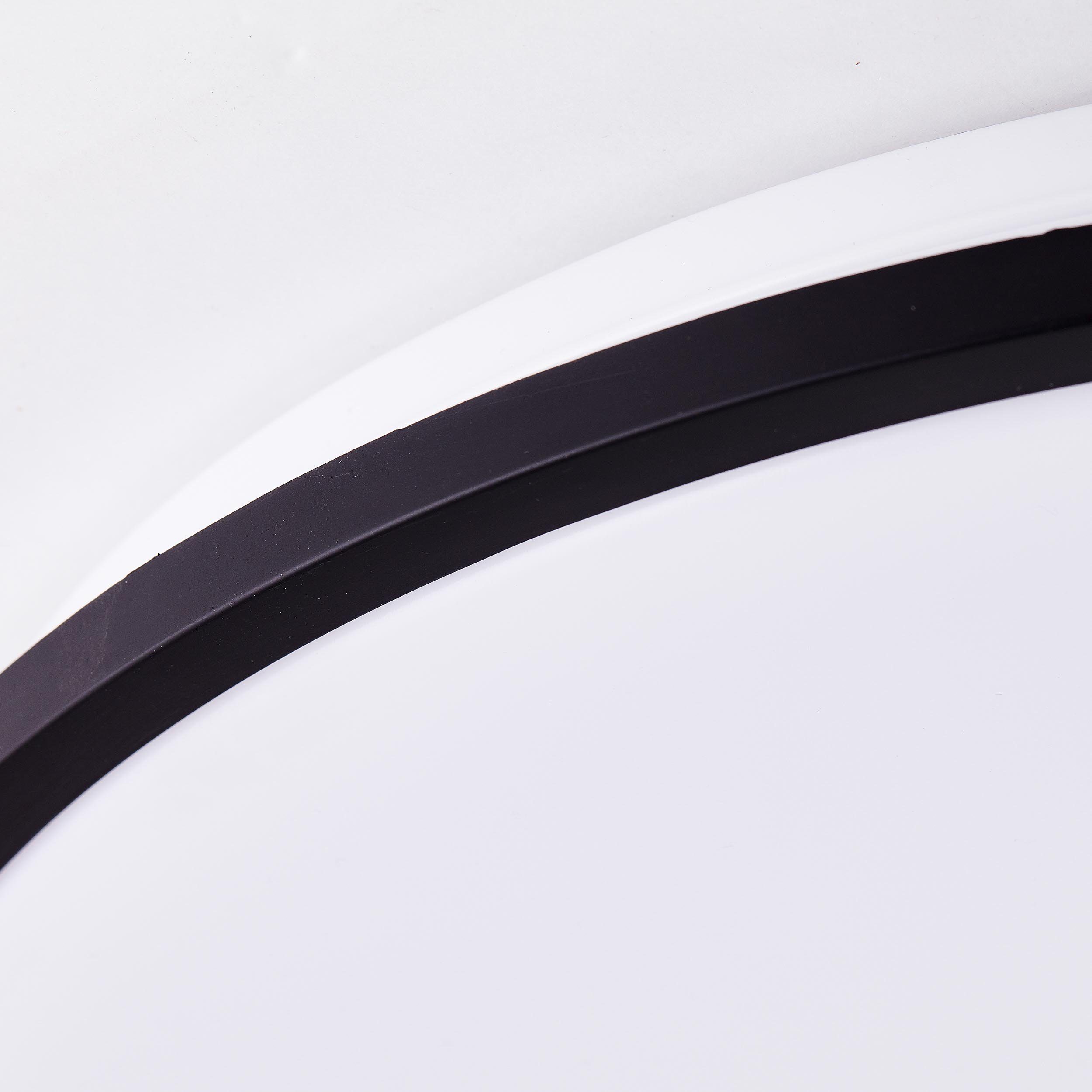 weiß/schwarz, Brilliant 3000-6500K, Jamil Jamil, LED Deckenleuchte Deckenleuchte 1x W 30 Metall/Kunststoff, 48cm