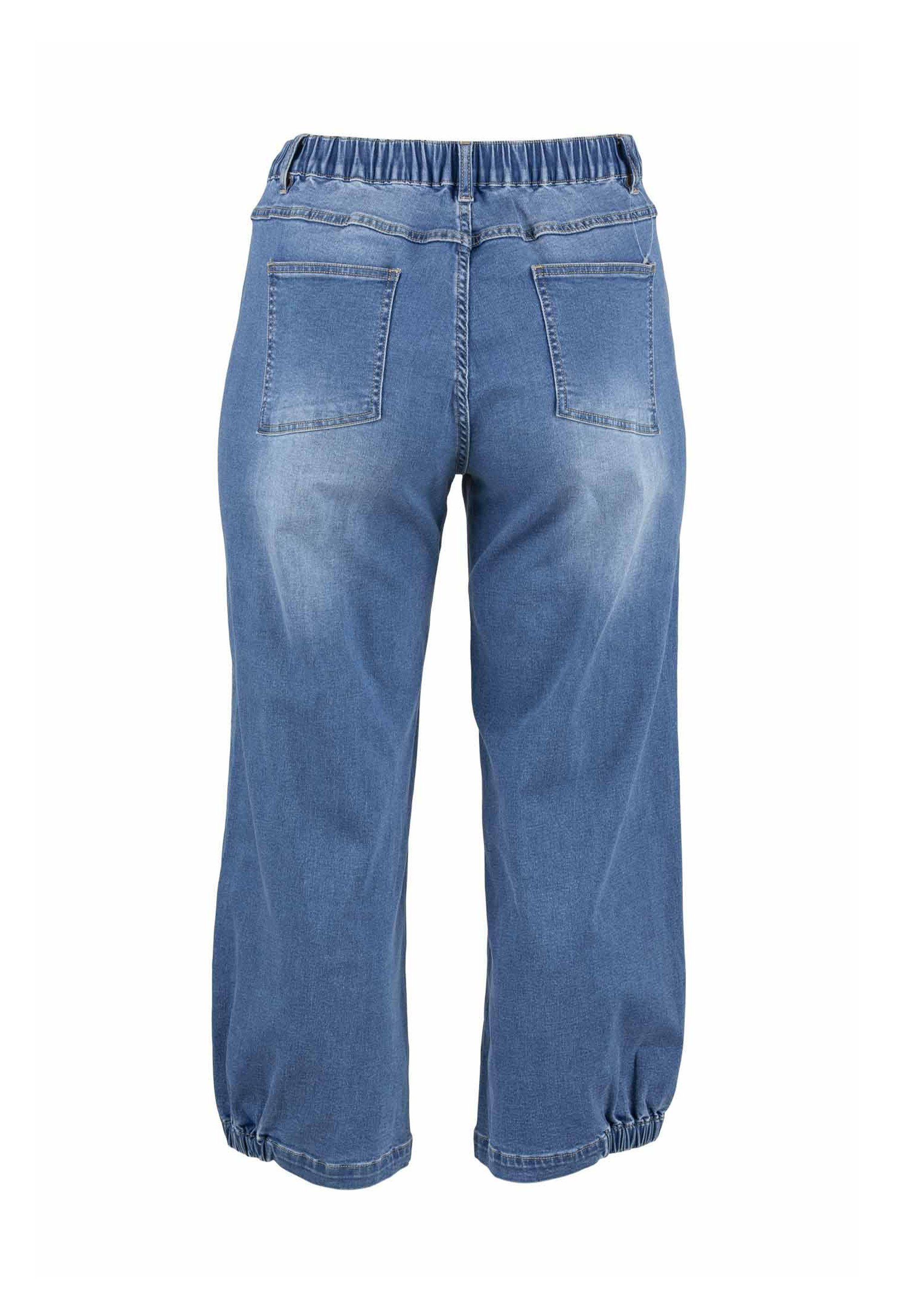 GOZZIP 3/4-Jeans Light blue design denim Clara Danish