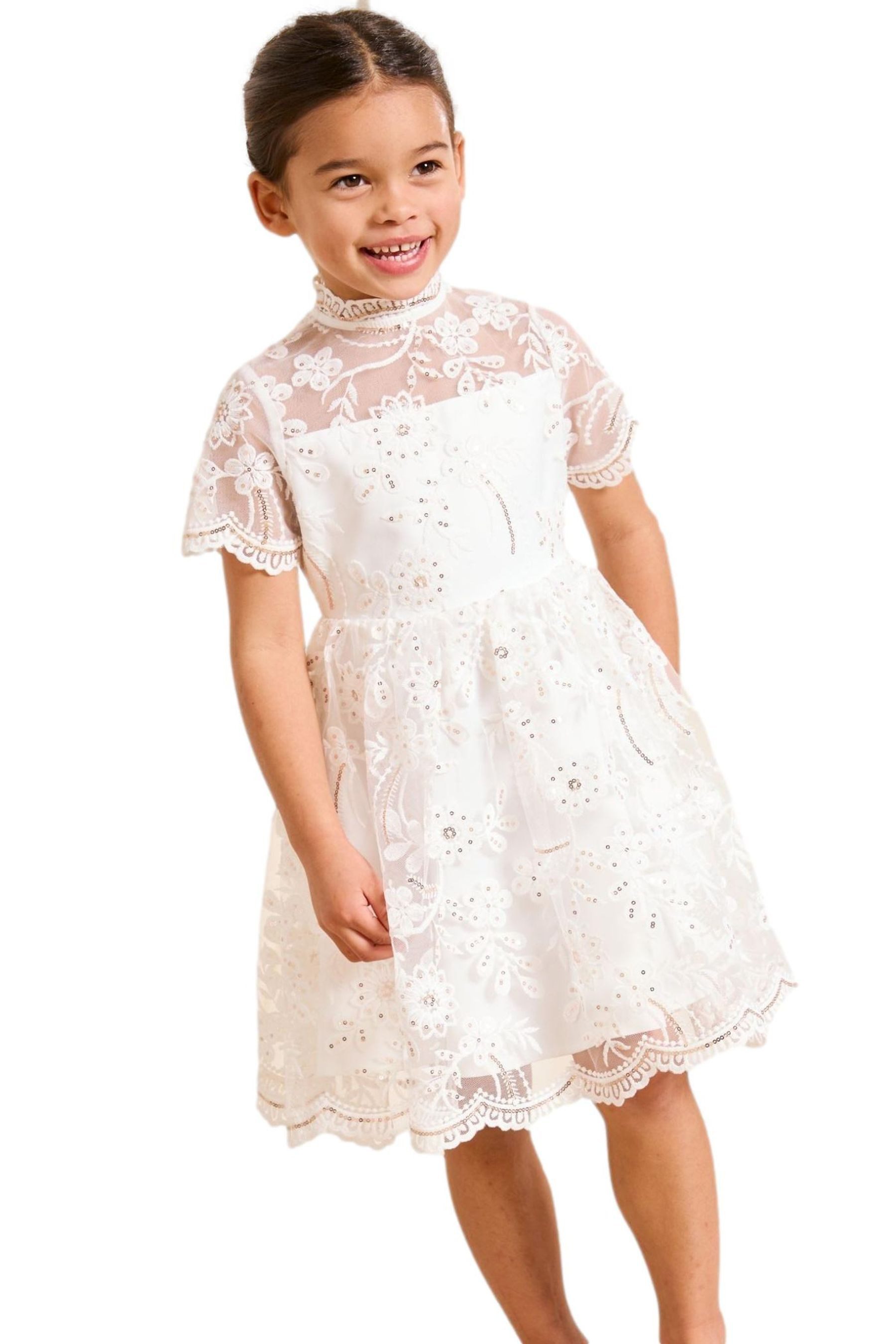 Partykleid Lipsy festliches Spitzenkleid mit Pailletten