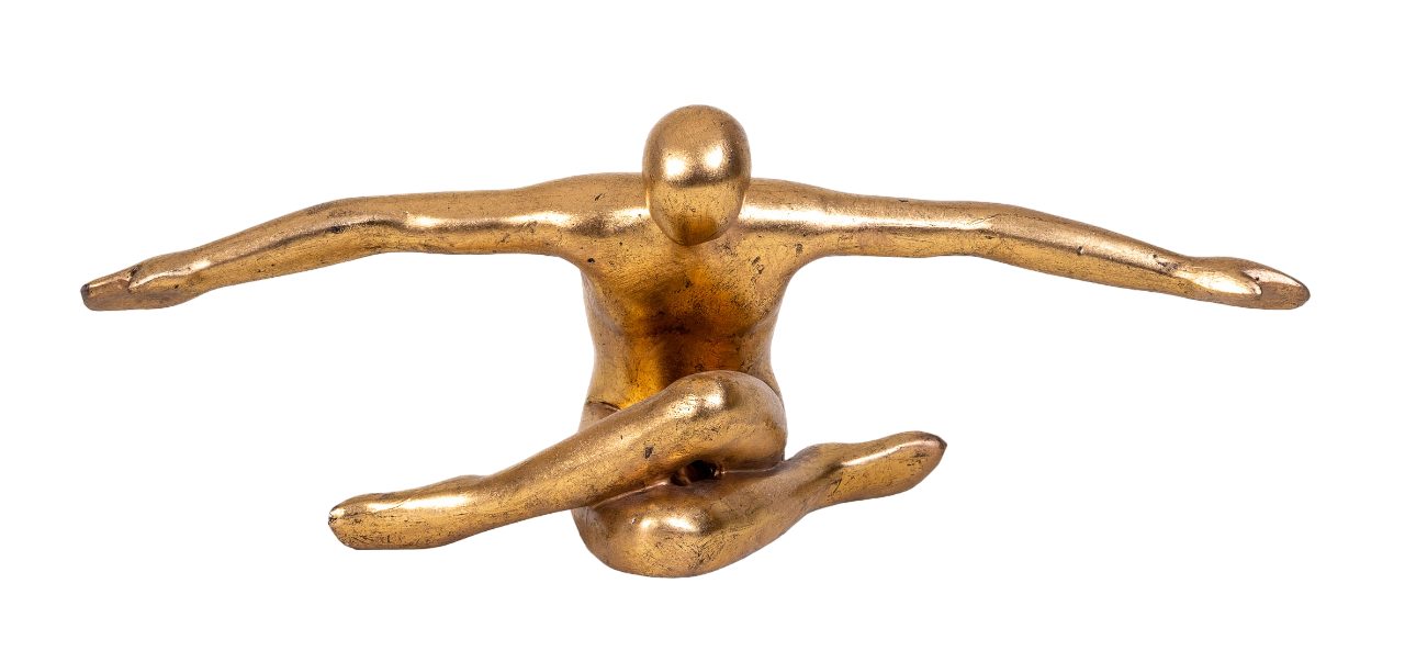 IDYL Dekofigur IDYL Sandstein-Skulptur Flying Man, Diese Figuren fallen auf durch ihre Schlichtheit und Eleganz