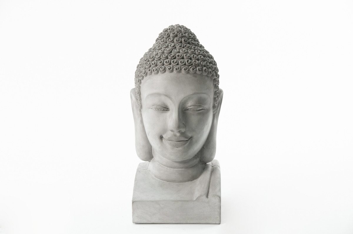 Teramico Übertopf Buddha Figur Beton, 100% Frostfest