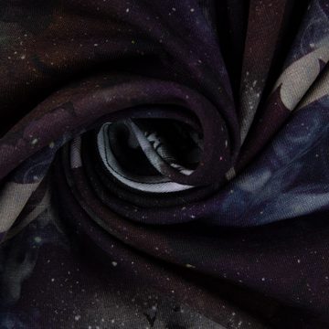 SCHÖNER LEBEN. Stoff Baumwolljersey Digitaldruck Batman™© Mond schwarz grau 1,5m Breite, Digitaldruck