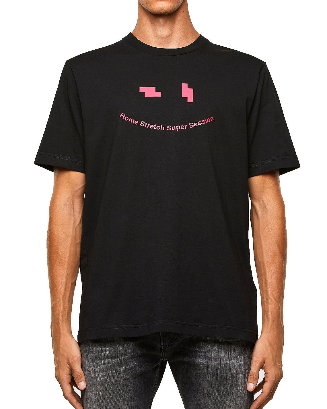 Diesel Rundhalsshirt Smiley Grafik Print T-Shirt - T-JUST-N43 9XX