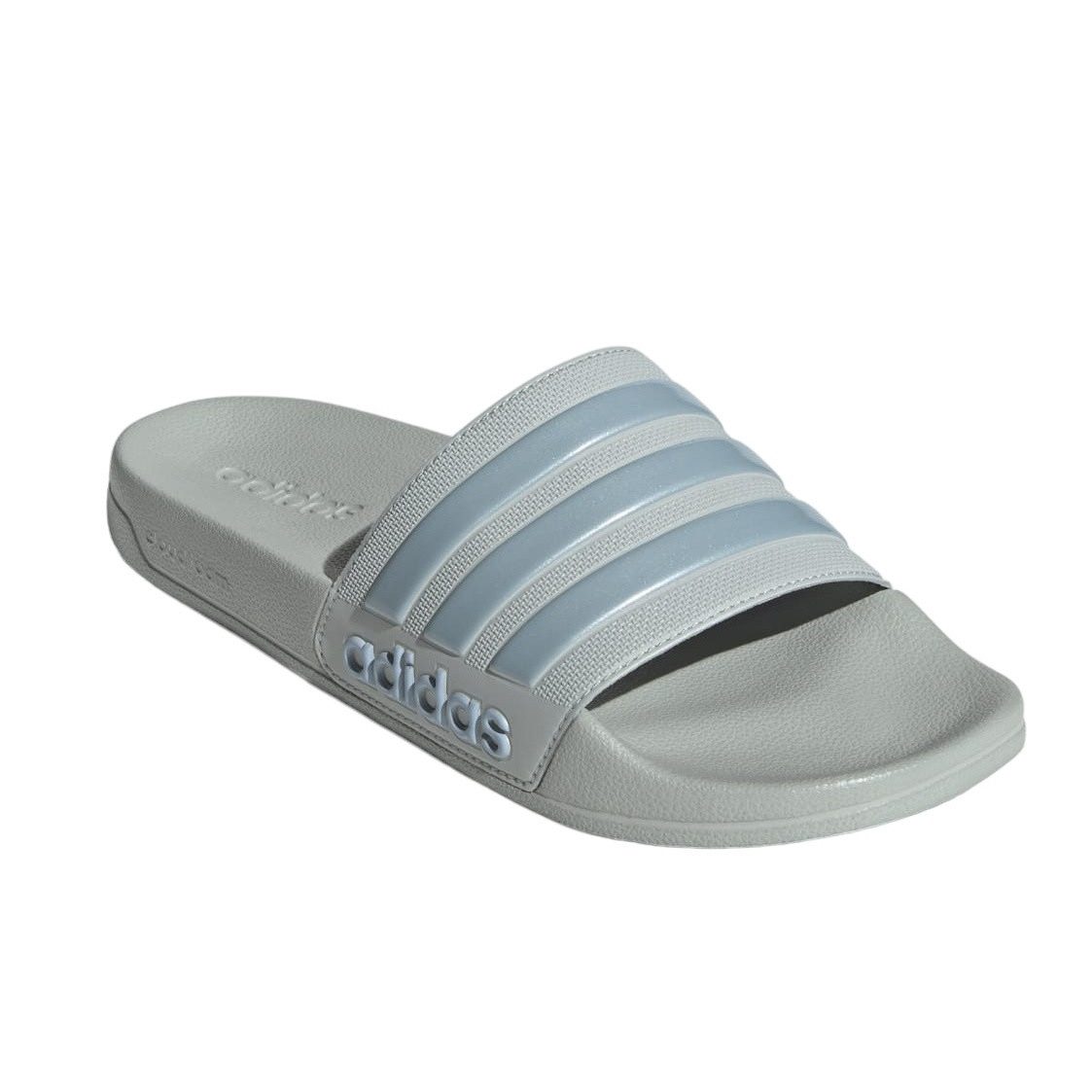 adidas Performance Adilette Shower 3-Streifen grau/blau Herren Badeschuh günstig online kaufen