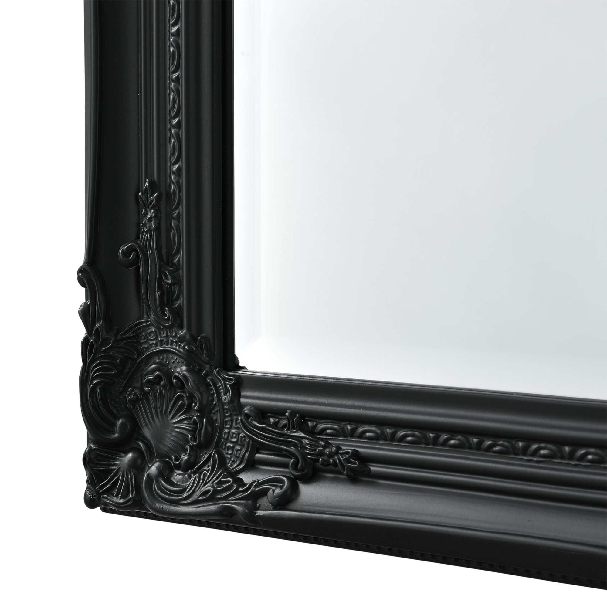»Livorno« Spiegel Wandspiegel, 132 42 Ganzkörperspiegel Antik en.casa cm x Schwarz
