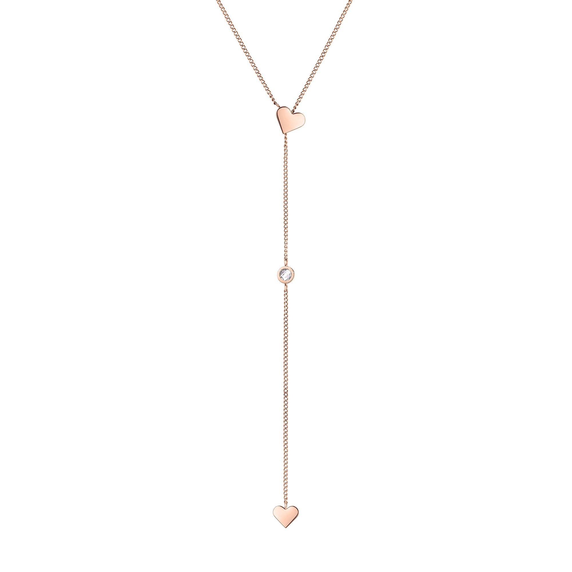 Tamaris Edelstahlkette Edelstahl rosa...