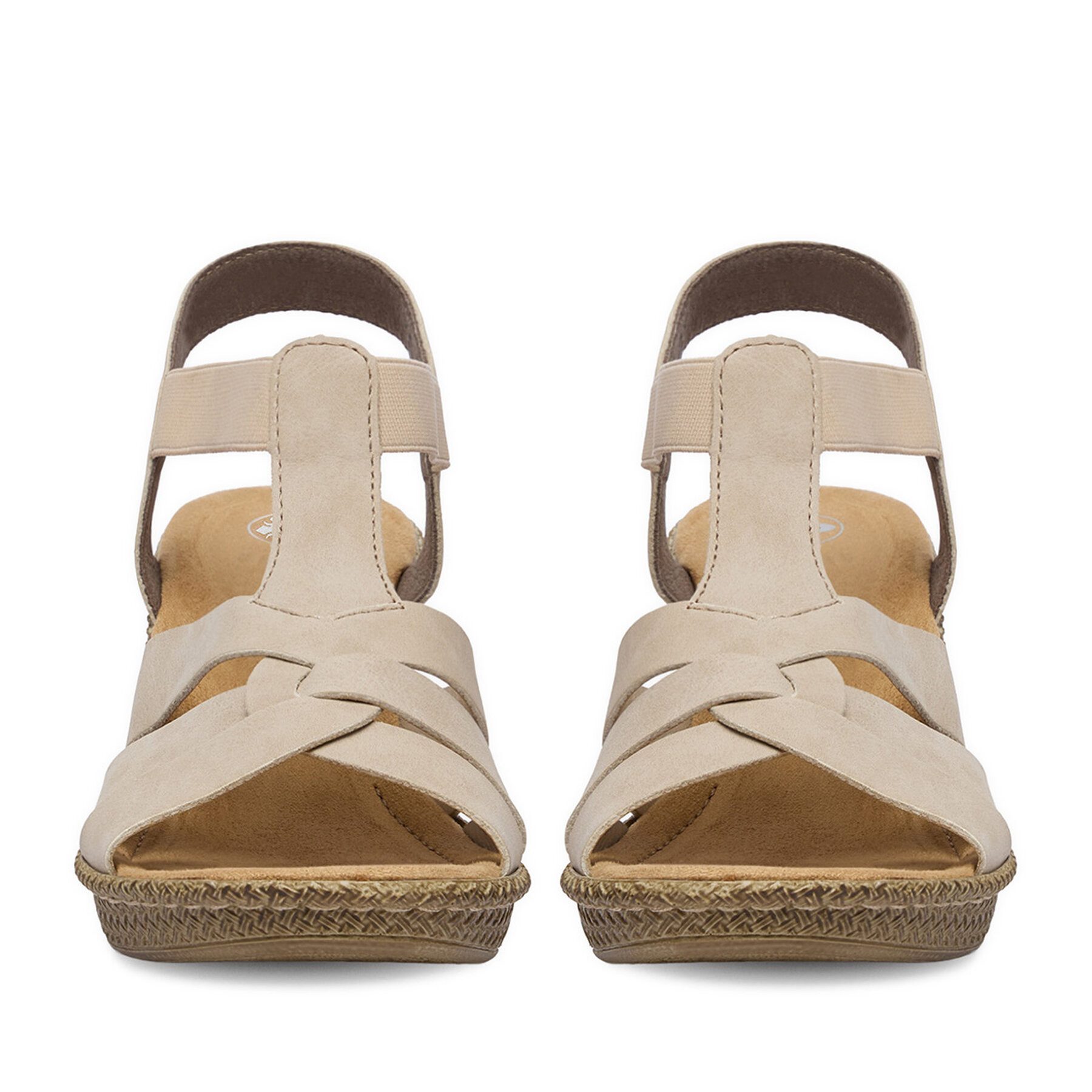 Rieker Rieker Damen-Sandalen Beige 665K3-62 Sandale