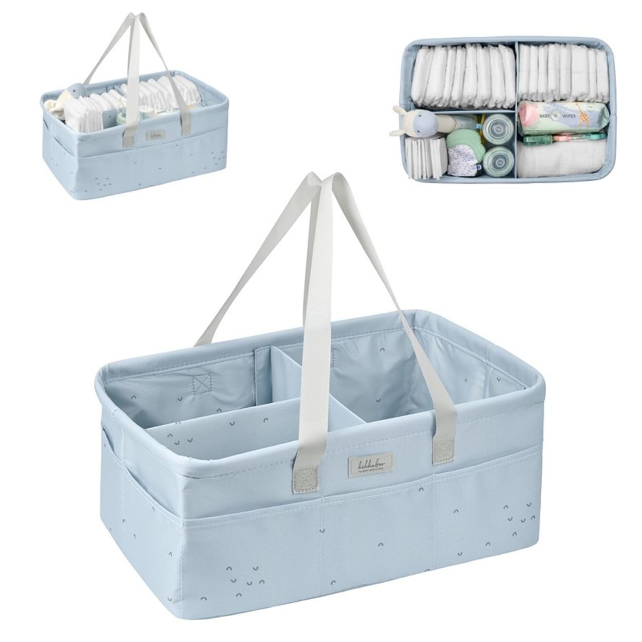 Kikkaboo Wickeltasche Wickeltasche, Windelorganizer (1-tlg), faltbar Griffe abnehmbare Trennwand