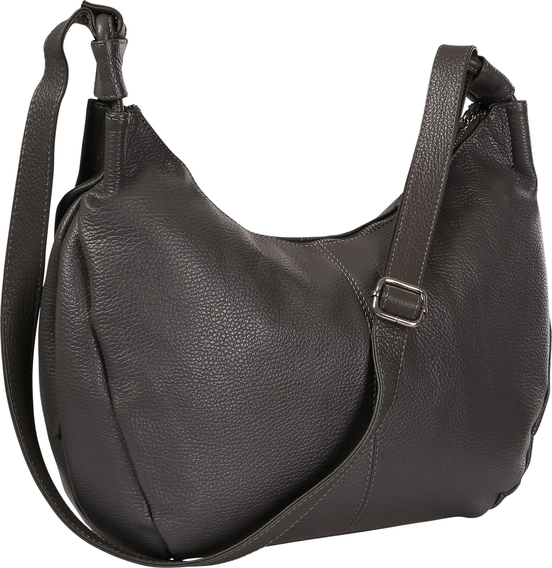 Umhängetasche Toscanto Tasche grau Umhängetasche groß