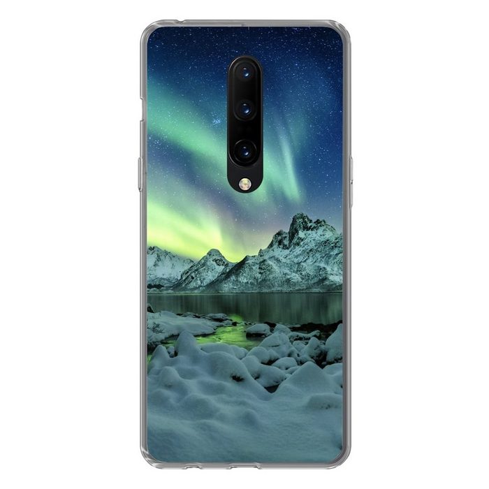 MuchoWow Handyhülle Meer - Eis - Nordlicht - Winter - Natur Phone Case Handyhülle OnePlus 7 Pro Silikon Schutzhülle