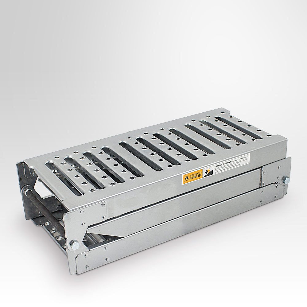 Bituxx Auffahrrampe 2x Auffahrrampen / Servicerampe / 2200Kg / klappbar Silber (Spar-Set, 2-St., MS-11363)