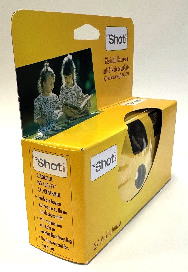 TopShot 8 x Einwegkamera Topshot gelb/rot Einwegkamera