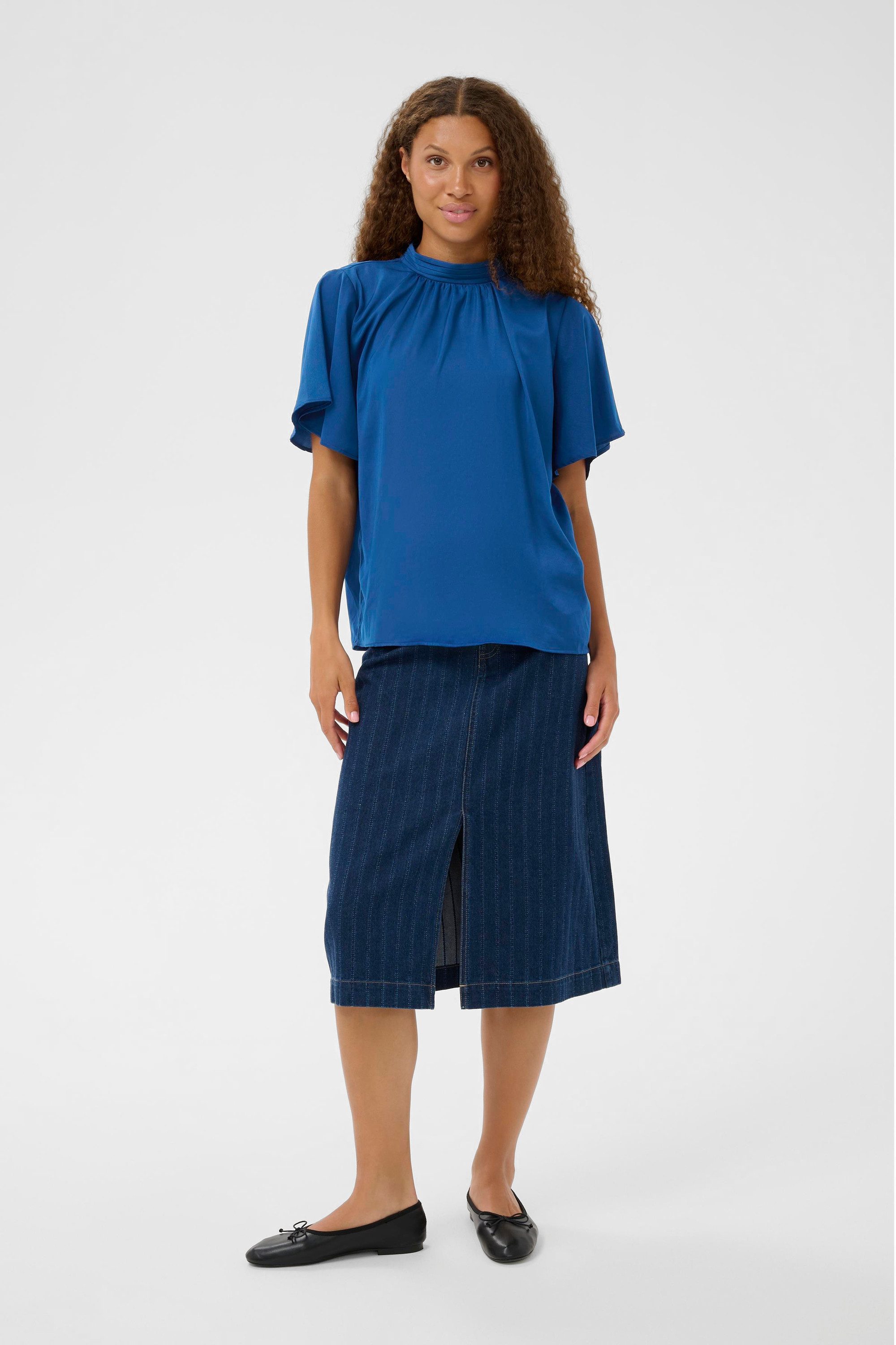 Saint Tropez Kurzarmbluse Kurzarm-Bluse AileenSZ günstig online kaufen