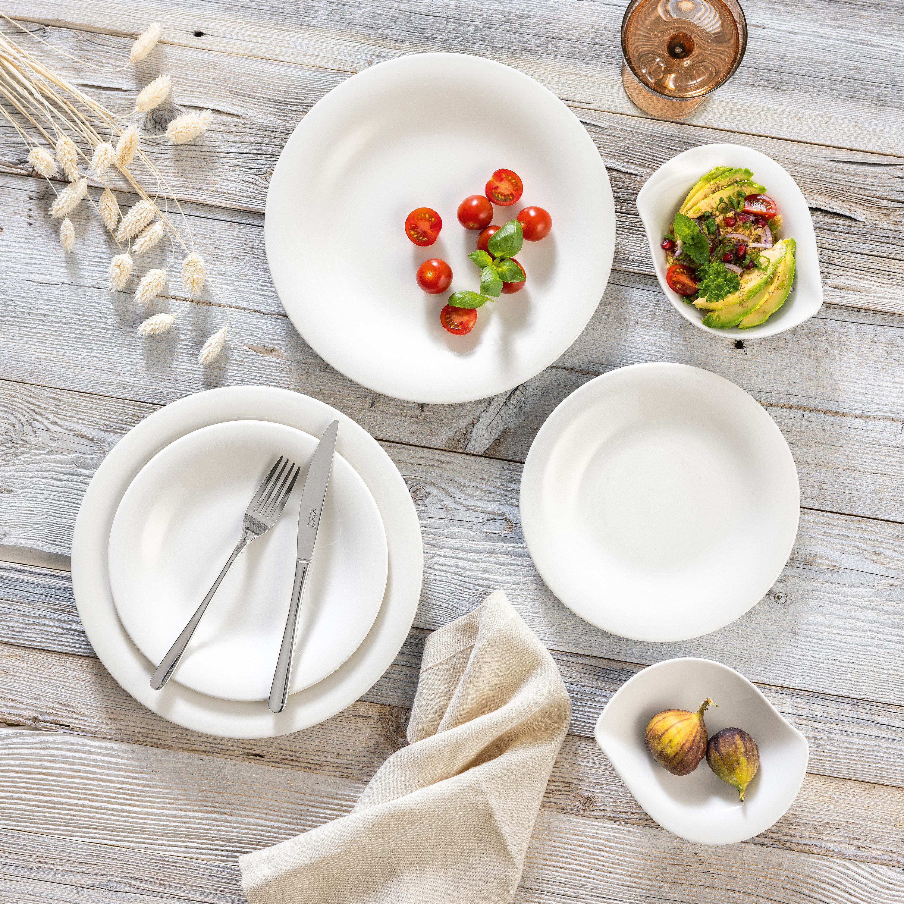 like. by Villeroy & Boch Geschirr-Set Essential Dinner-Set (18-tlg), 6 Personen, Porzellan, Premium Porzellan – Bild 4 von 4